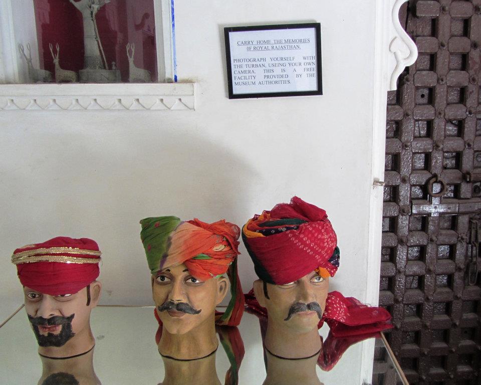 Table of turbans, Bagore-ki-haveli, Udaipur