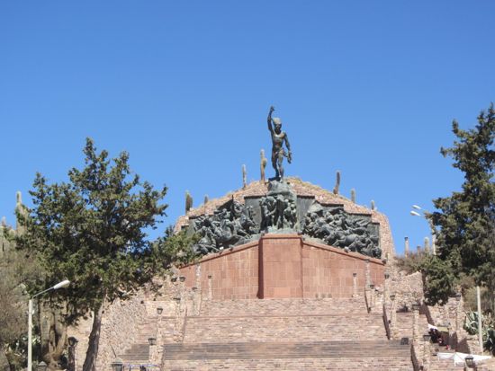Monument in Humahuaca