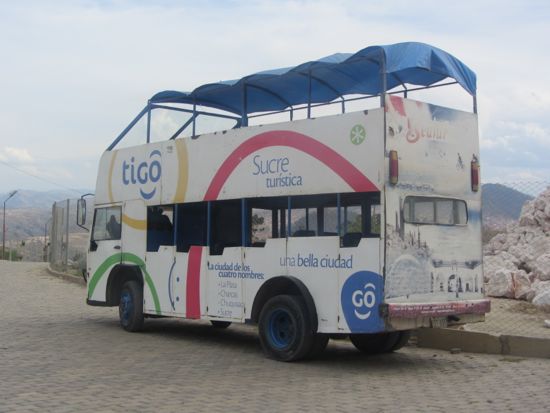 The Dino bus, Sucre, Bolivia