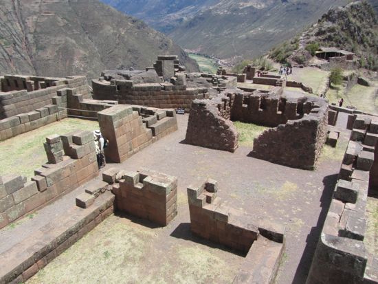 Temple remains Pisac, Peru