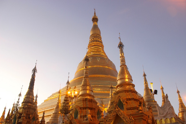 Shwedagon at sunset