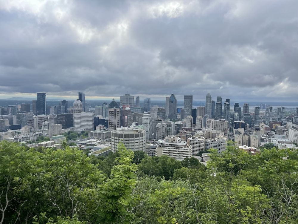 City of Montreal as seen from Mount Royal